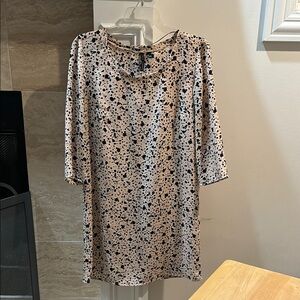 Mango Black Sheath Dress with Peter Pan Collar